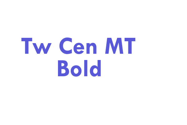 Tw Cen MT Bold Font