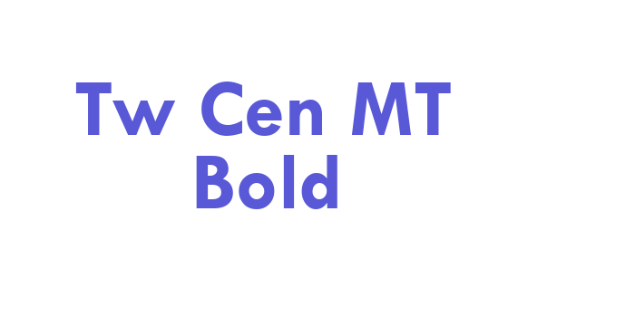 Tw Cen MT Bold Font Download