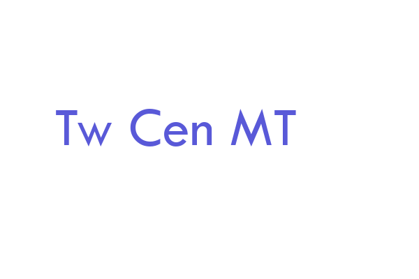 Tw Cen MT Font