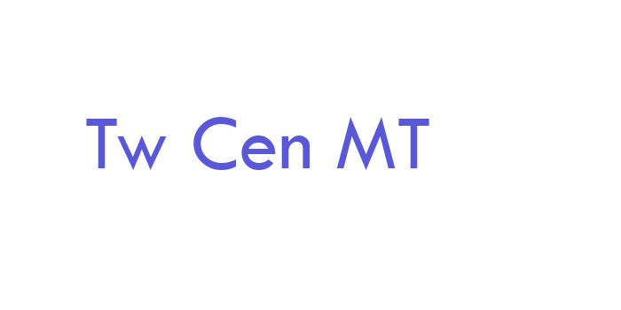 Tw Cen MT Font Download