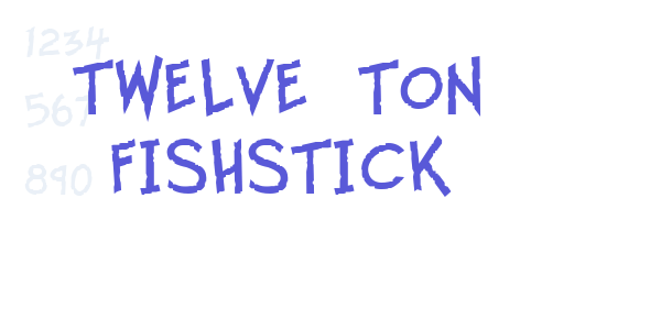 Twelve Ton Fishstick font free