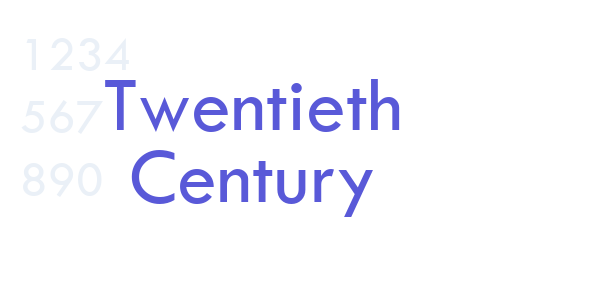 Twentieth Century font free