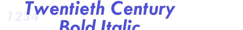 Twentieth Century Bold Italic-font