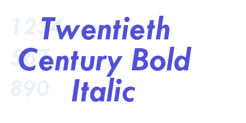 Twentieth Century Bold Italic-font-download