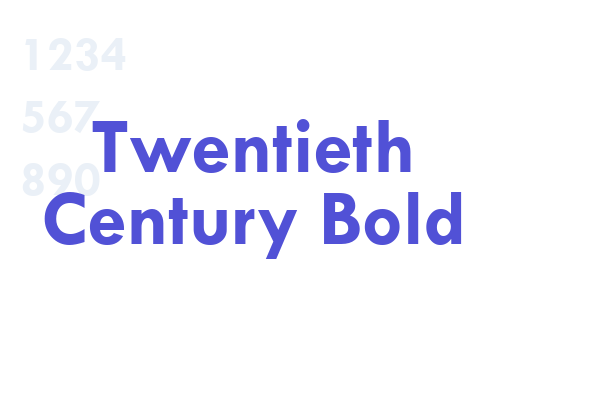 Twentieth Century Bold