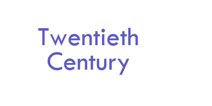 Twentieth Century Font Download