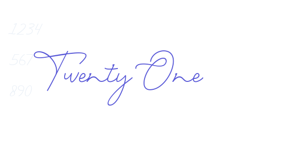 Twenty One font free