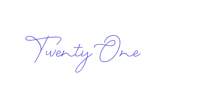 Twenty One Font Download