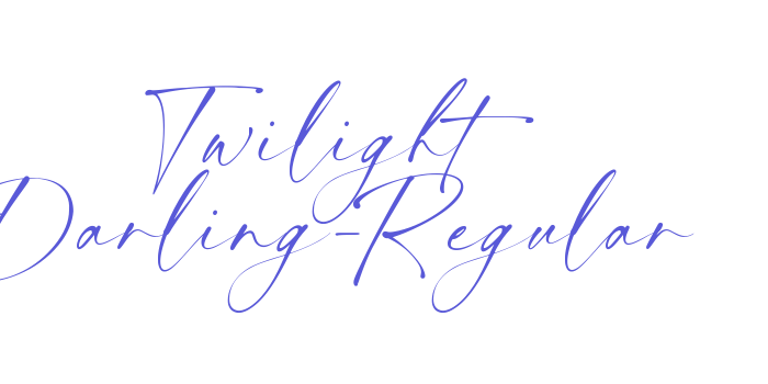 Twilight Darling-Regular Font Download