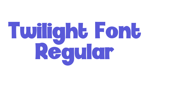 Twilight Font Regular Font Download