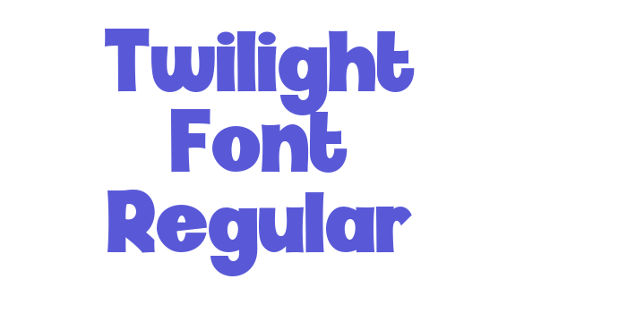 Twilight Font Regular Font