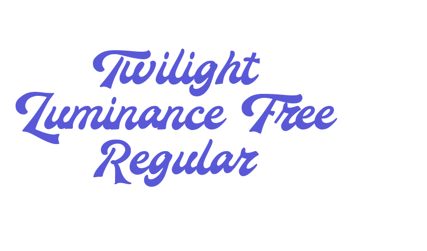 Twilight Luminance Free Regular Font Download