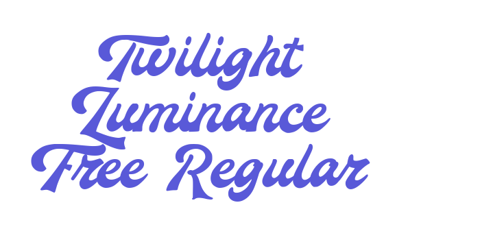 Twilight Luminance Free Regular Font Download