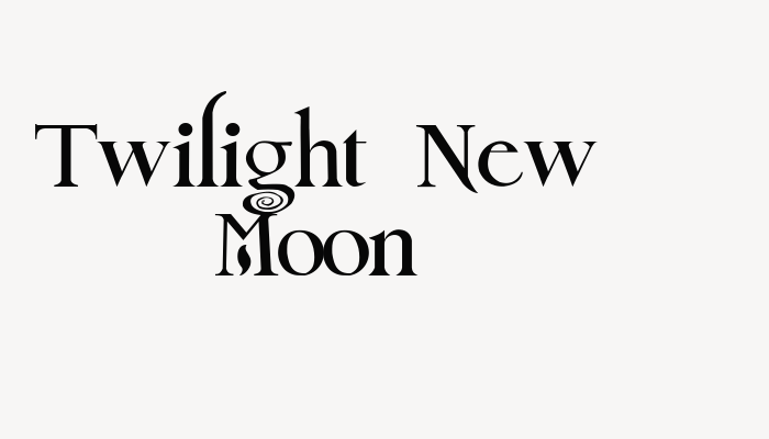 Twilight New Moon font download