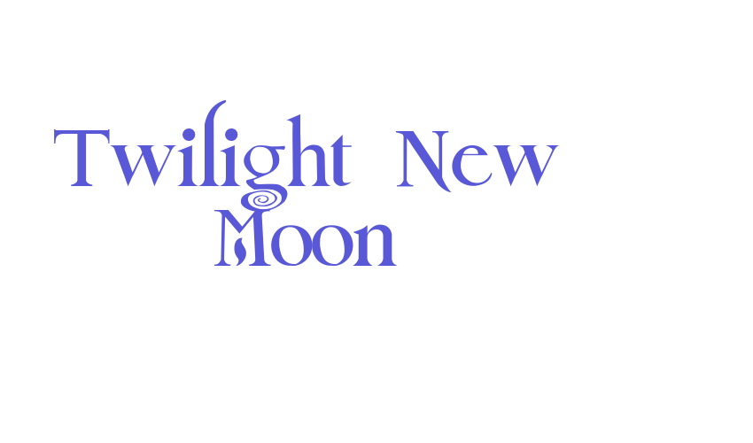 Twilight New Moon Font Download