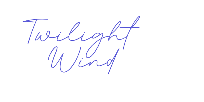 Twilight Wind Font