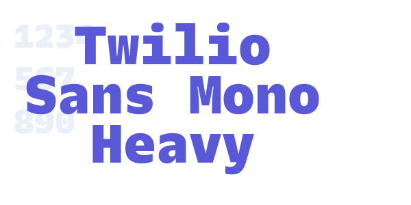 Twilio Sans Mono Heavy font free