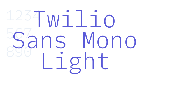 Twilio Sans Mono Light font free