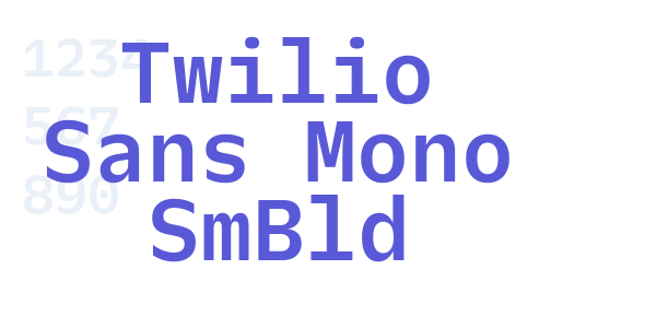 Twilio Sans Mono SmBld font free