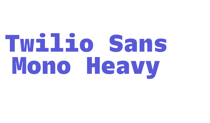 Twilio Sans Mono Heavy Font Download