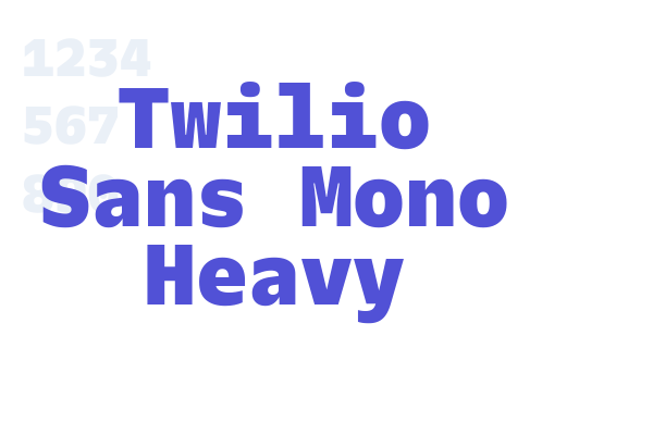 Twilio Sans Mono Heavy