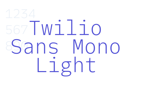 Twilio Sans Mono Light
