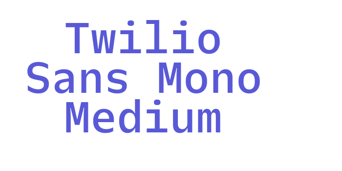 Twilio Sans Mono Medium Font Download