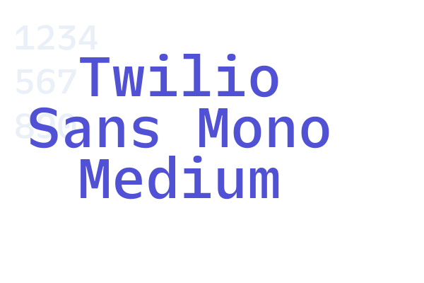 Twilio Sans Mono Medium
