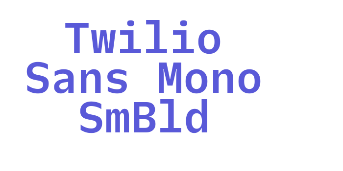 Twilio Sans Mono SmBld Font Download