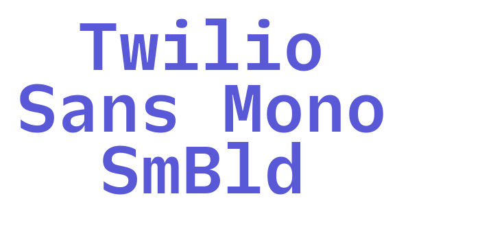 Twilio Sans Mono SmBld Font