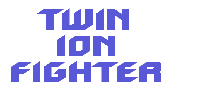 Twin Ion Fighter Font