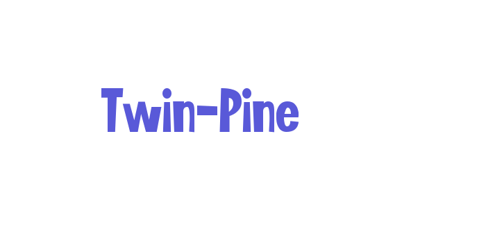 Twin-Pine Font Download