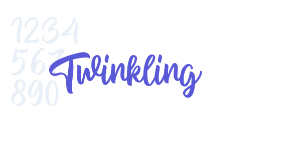 Twinkling font free