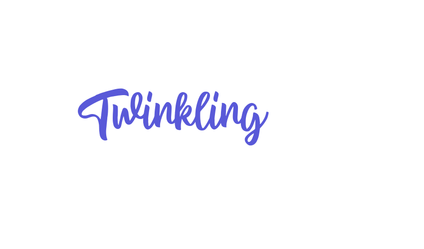 Twinkling Font