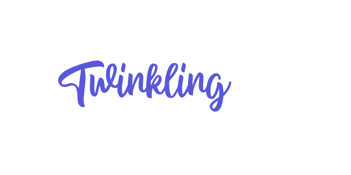 Twinkling Font Download