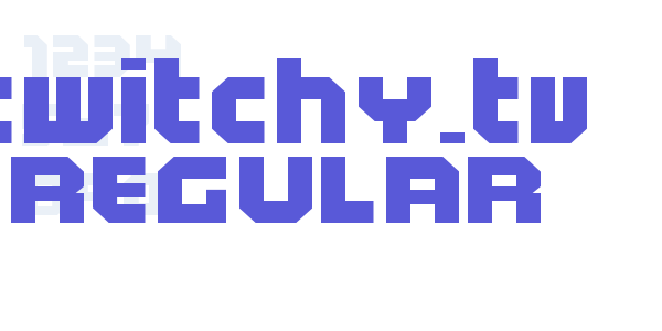 Twitchy.TV Regular font free