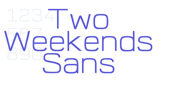 Two Weekends Sans font free