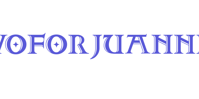 TwoForJuanNF Font Download