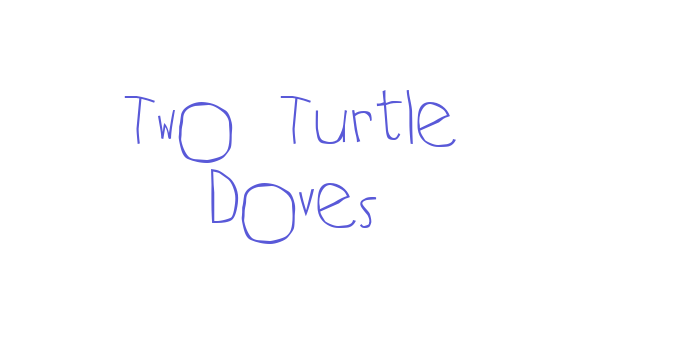 Two Turtle Doves Font Download