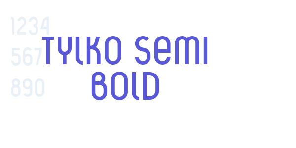 Tylko Semi Bold font free