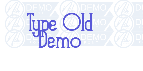 Type Old Demo font free