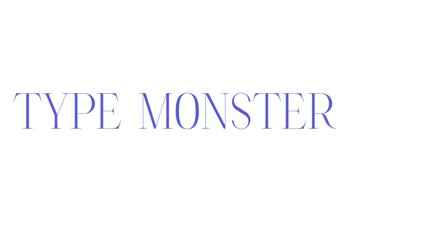 Type Monster Font