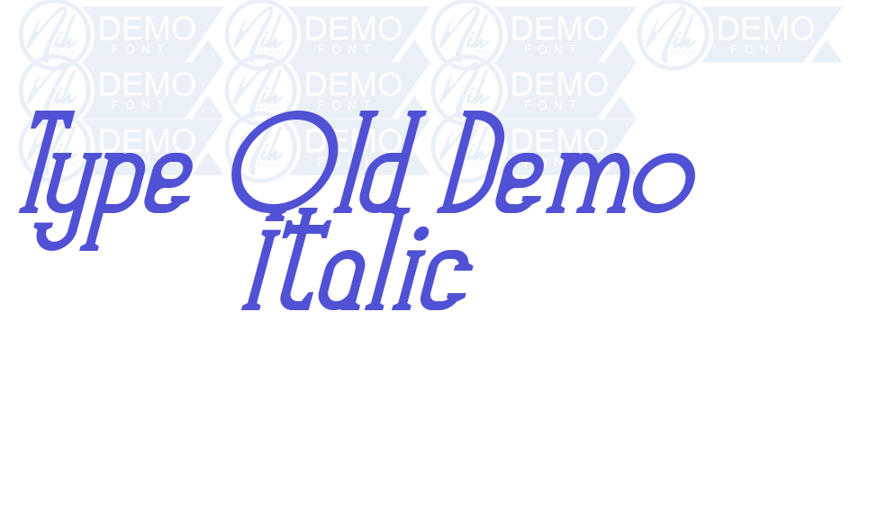 Type Old Demo Italic-font-download