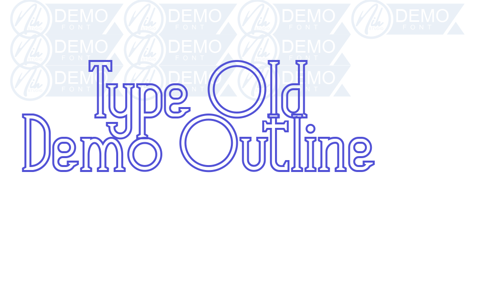 Type Old Demo Outline-font-download