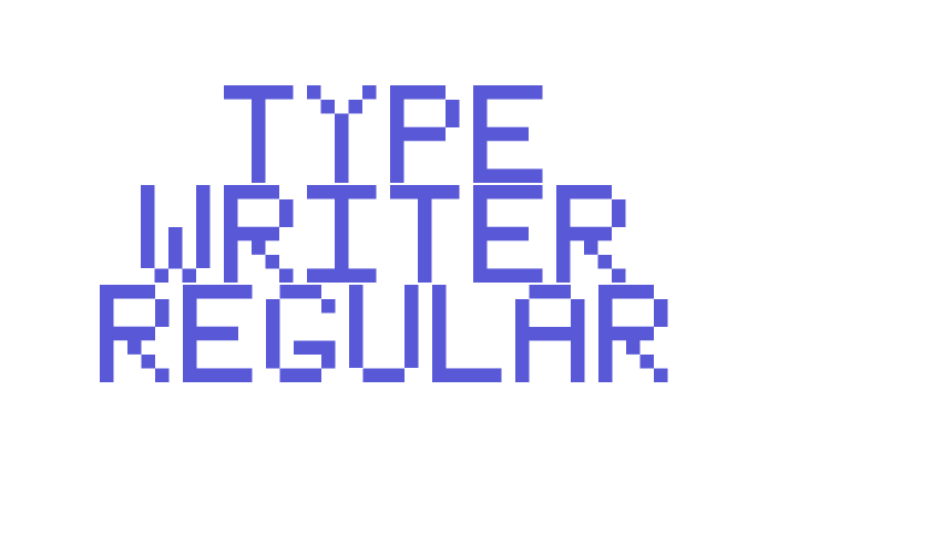 Type Writer Regular Font Download