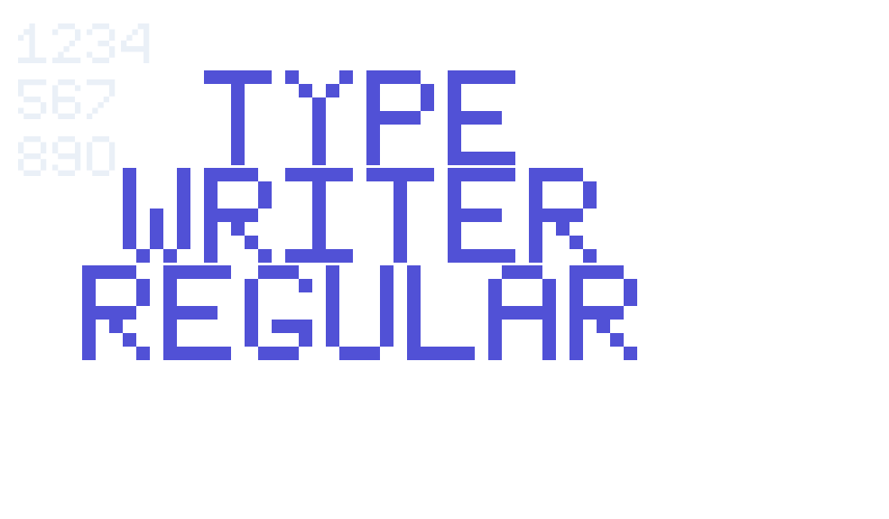 Type Writer Regular-font-download