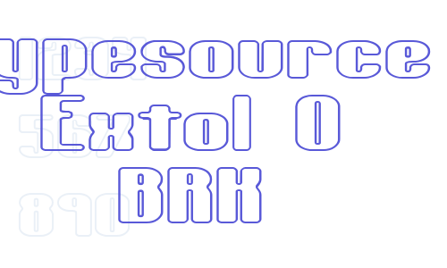 Typesource Extol O BRK Font