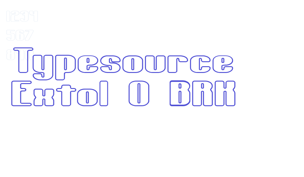 Typesource Extol O BRK-font-download