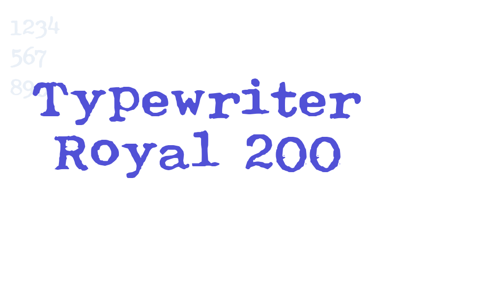 Typewriter Royal 200-font-download