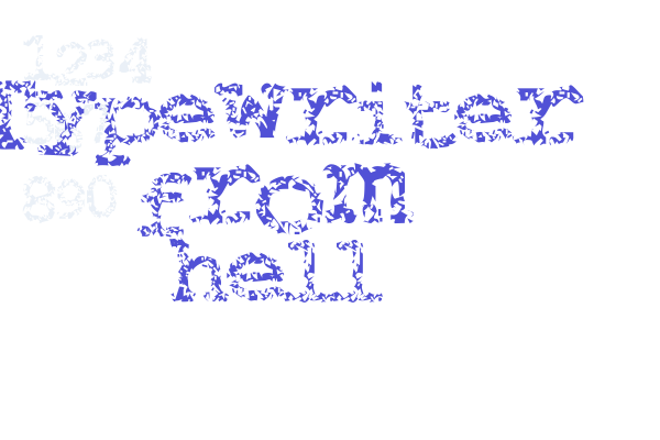 Typewriter from hell Font Download